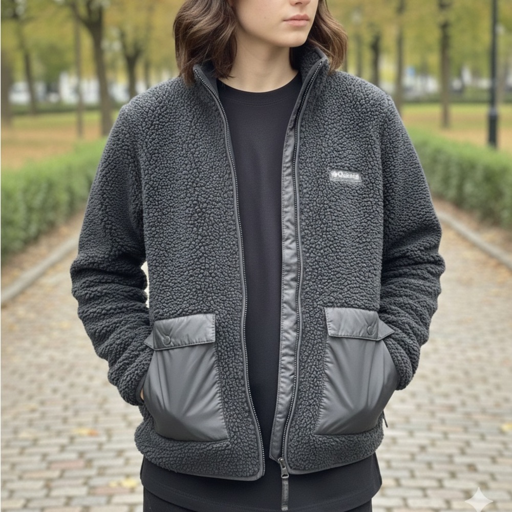 Columbia Women's Jacket Fleece Black Drop Ridge Interchange Inner Only Sz S